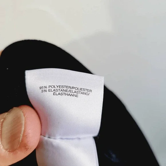 Anne Klein Black Midrise Skinny Velvet Ankle Length Stretch Pants Small - Picture 7 of 8